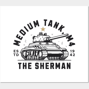 The M4 Sherman | World War 2 Vehicle Posters and Art